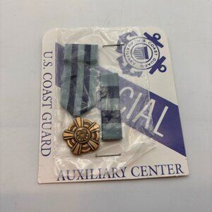 Vintage United States Coast Guard Official Auxiliary Center Collectible Medallio